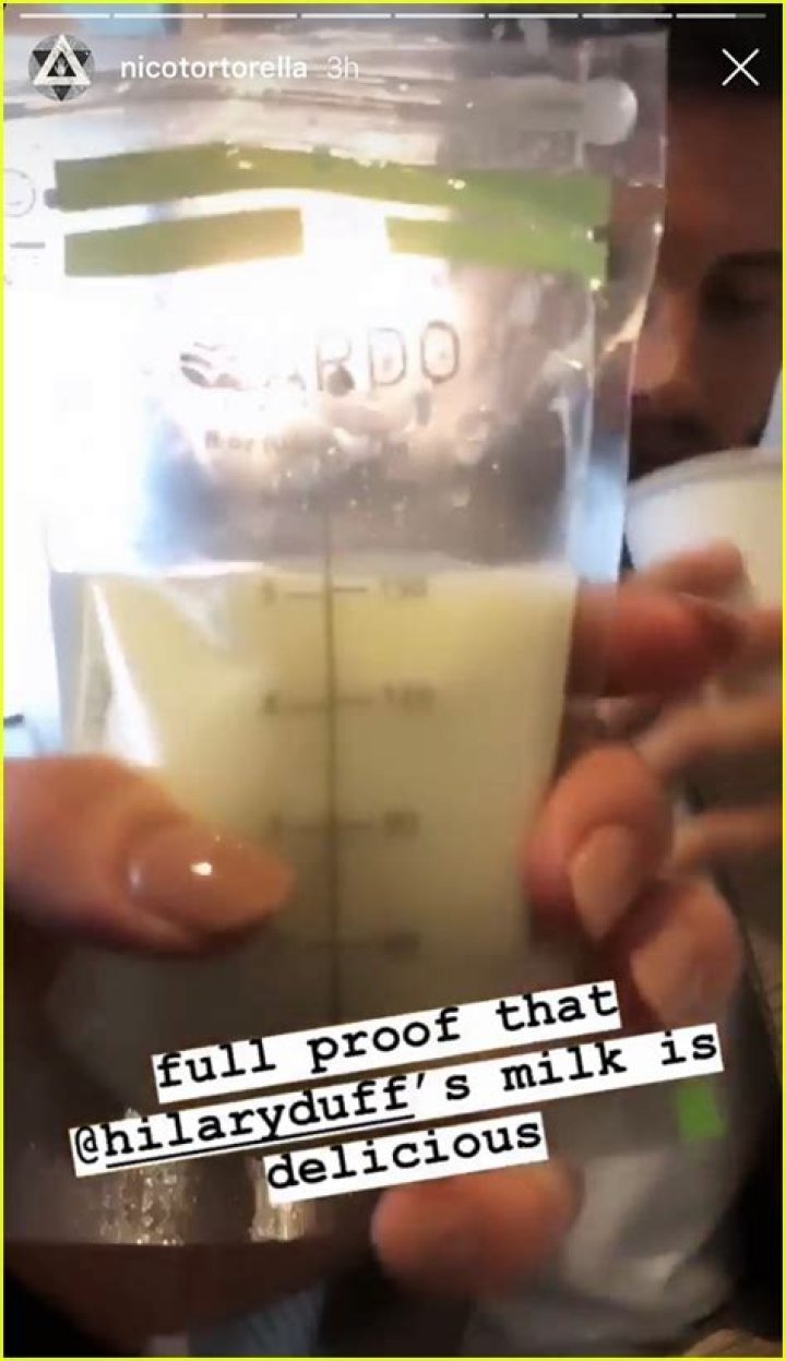 Nico Tortorella Drinks Hilary Duff’s Breast Milk & Fans Are A Little Weirded Out — Watch
