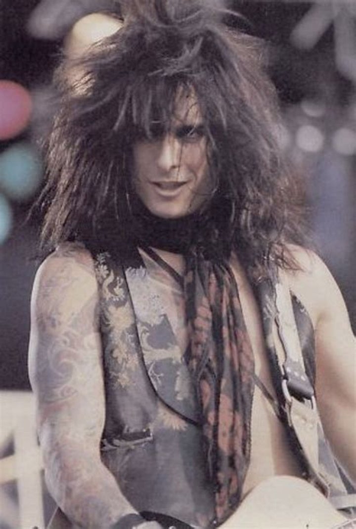 Nikki Sixx of Motley Crue Performing in Concert August 1989 Sixx, Nikki & Motley Crue