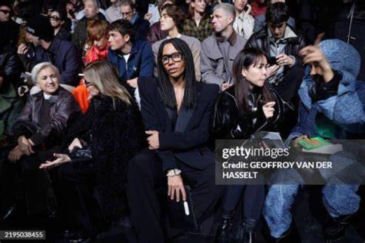 Olivier Rousteing Sits Front Row at Dior Homme Show for SS 2022 Collection at Paris&rsquo; Men&rsquo;s Fashion Week