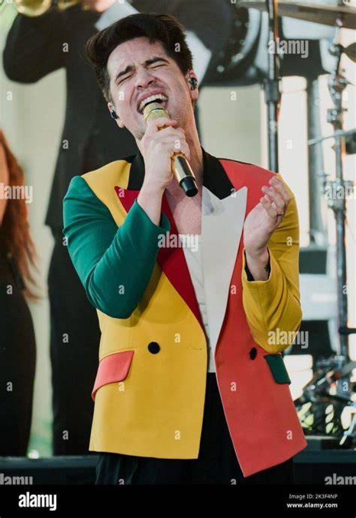Panic! At The Disco perform during the 2019 Rick in Rio Music Festival held in the Olympic Park of Rio de Janeiro, Brazil on October 3, 2019. (​Photo by Fernanda Balster/Fotoarena/Sipa USA)(Sipa via AP Images)