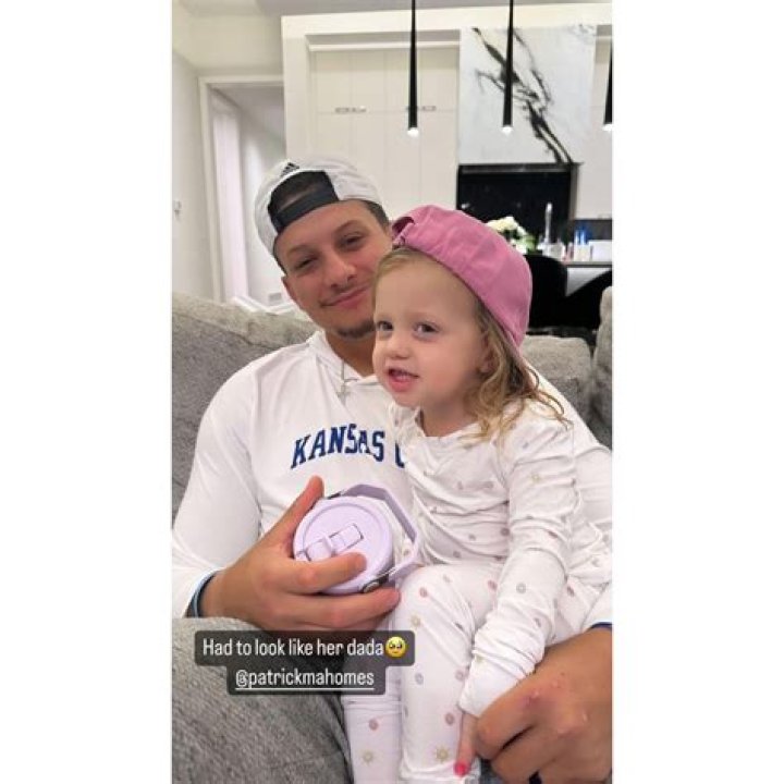 Patrick Mahomes and daughter Sterling Skye
