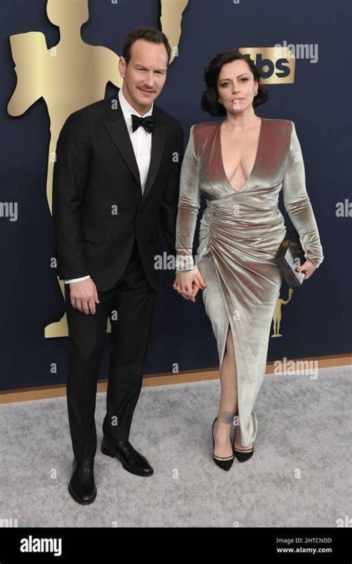 Patrick Wilson and Dagmara Dominczyk 28th Annual Screen Actors Guild Awards, Arrivals, The Barker Hangar, Santa Monica, Los Angeles, USA - 27 Feb 2022