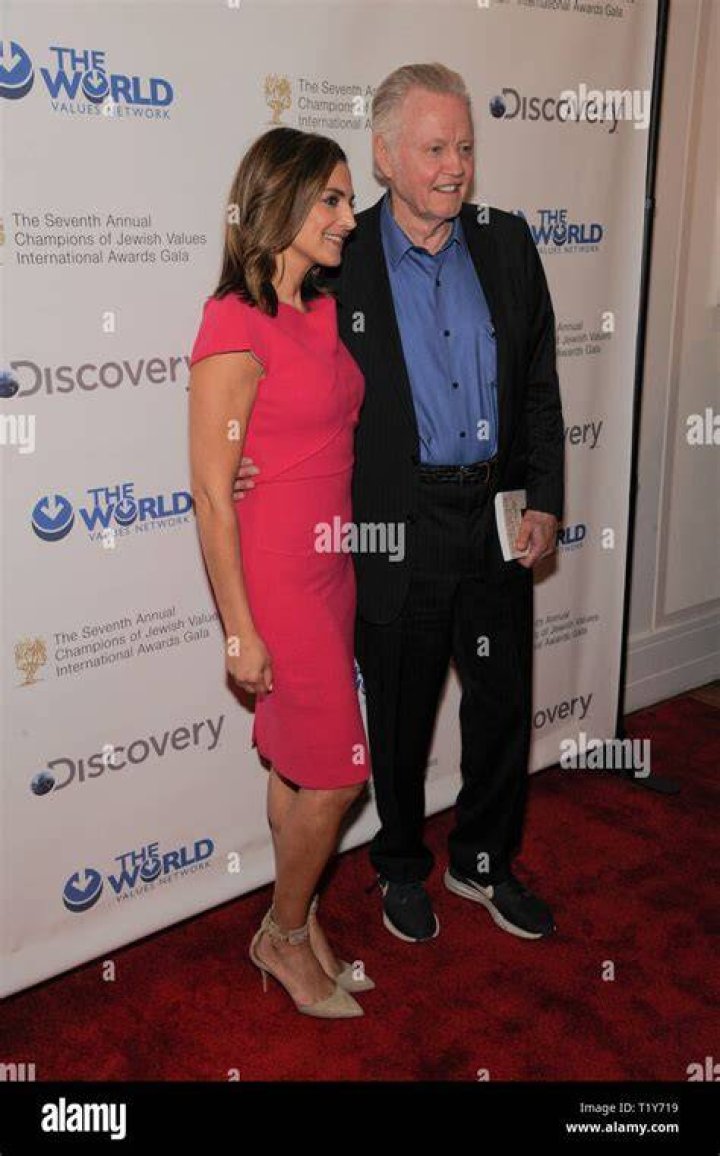 Paula Faris and Jon Voight