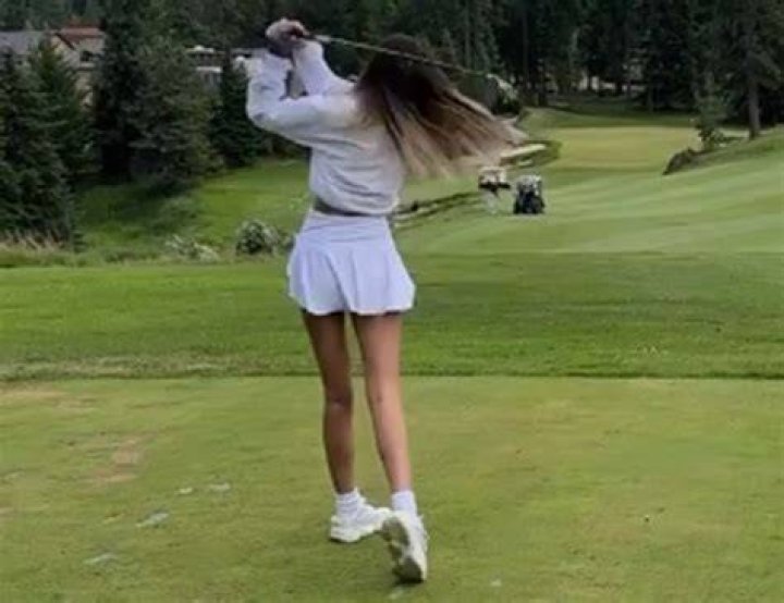 Paulina Gretzy Golfing Daisy Dukes