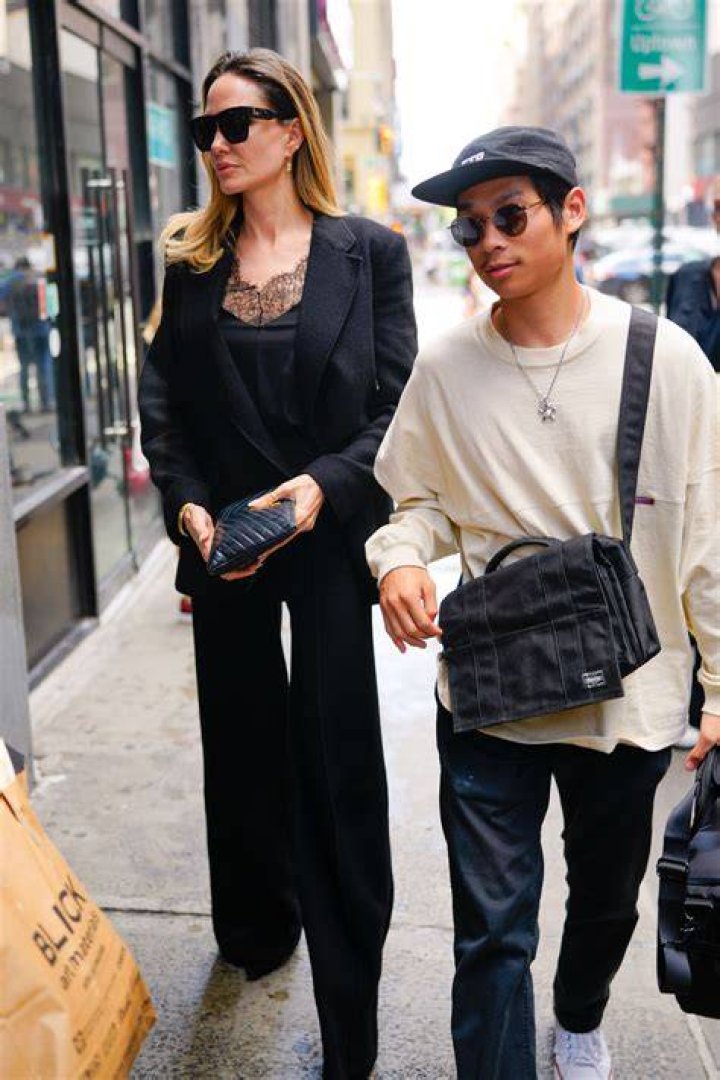 Pax Jolie-Pitt in NYC with his mom