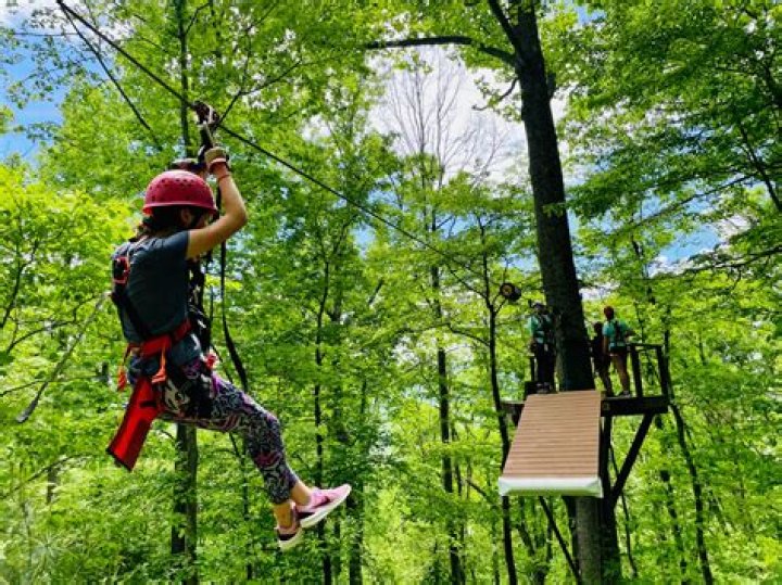 Penelope Disick, 9, Goes Ziplining In The Woods While Camping For North’s 9th Birthday