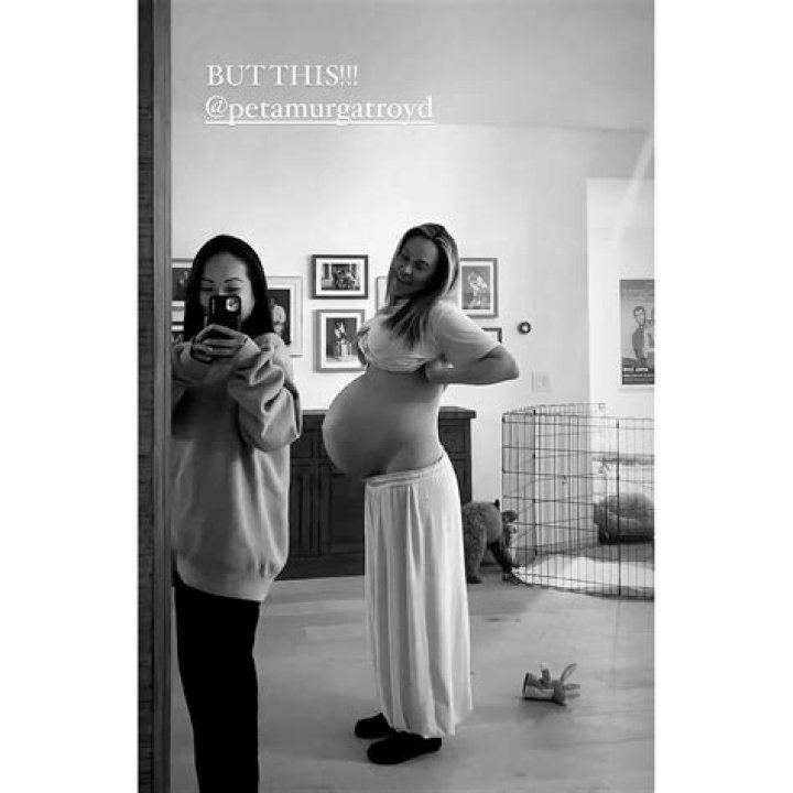 Peta Murgatroyd Bare Baby Bump