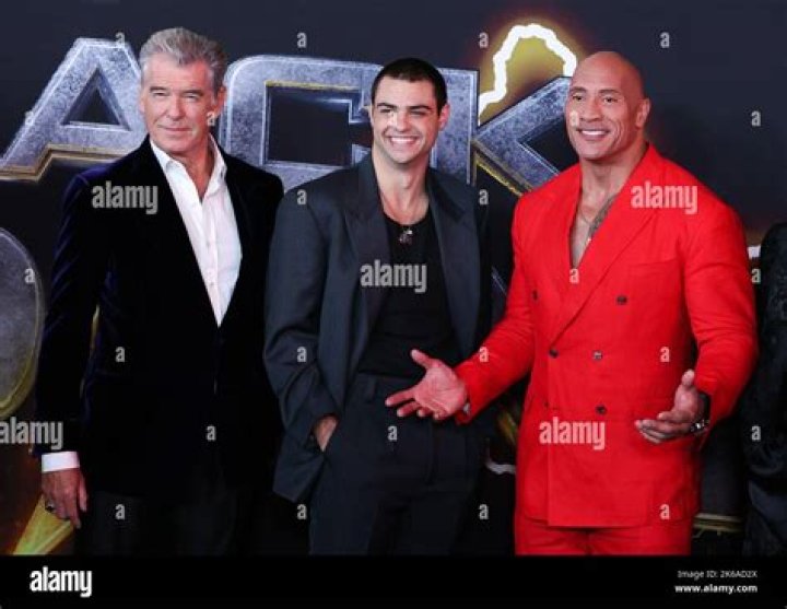Pierce Brosnan, Noah Centineo, Dwayne Johnson, Aldis Hodge and Quintessa Swinde arrive at the the red carpet for DC's "Black Adam" New York Premiere at AMC Empire 25 in Times Square on October 12, 2022 in New York City. Black Adam World Premiere, New York, United States - 12 Oct 2022