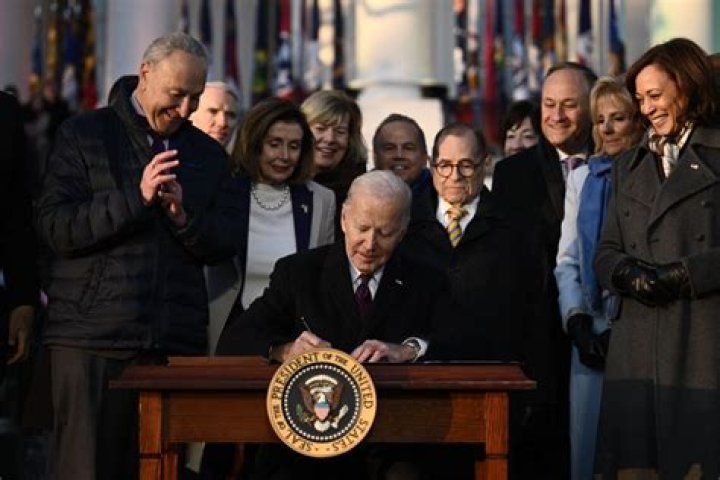 President Biden Signs Respect For Marriage Act Into Law & Gives Kamala Harris The Pen: Watch