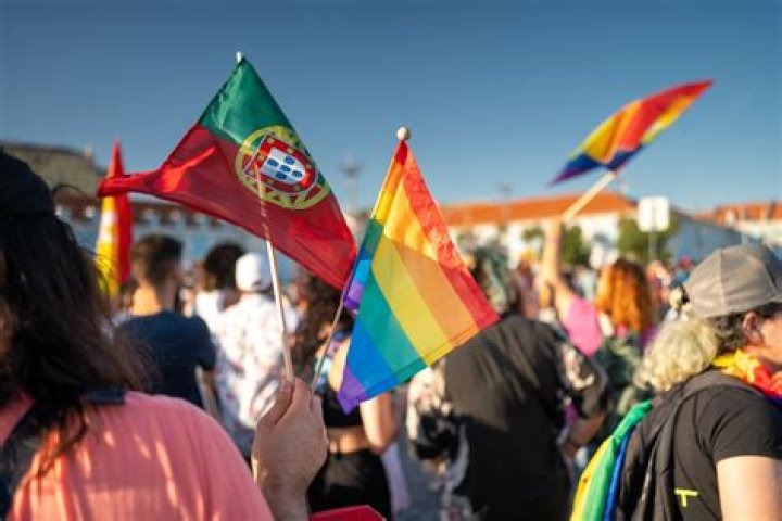 Pride Marchers Celebrate In Portugal