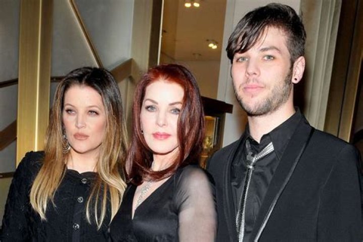 Priscilla Presley and her son