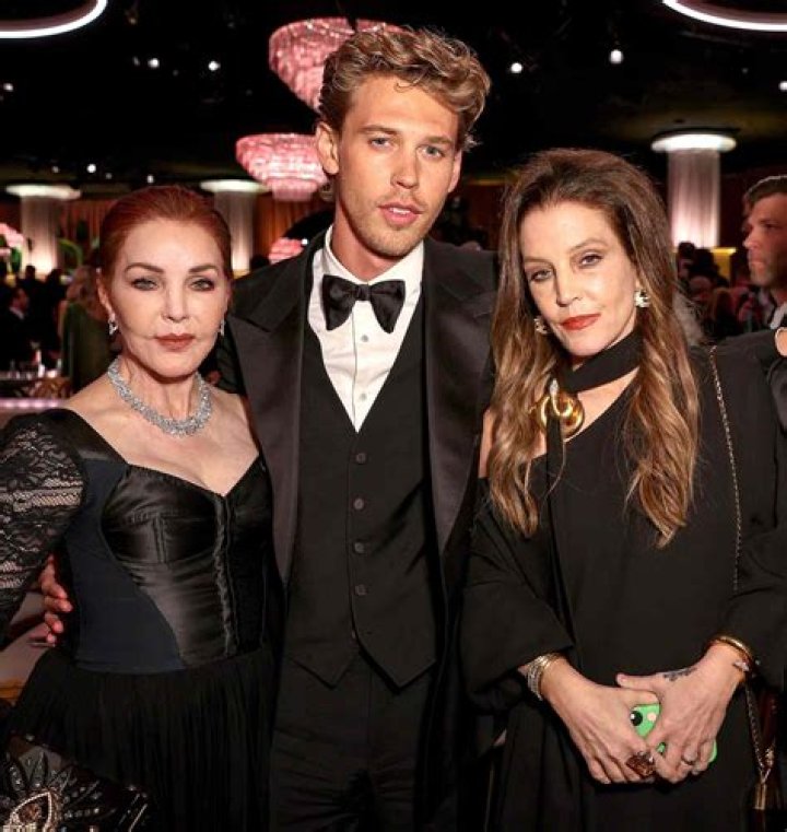 Priscilla Presley, Austin Butler and Lisa Marie Presley80th Annual Golden Globe Awards, Inside, Beverly Hilton, Los Angeles, USA - 10 Jan 2023