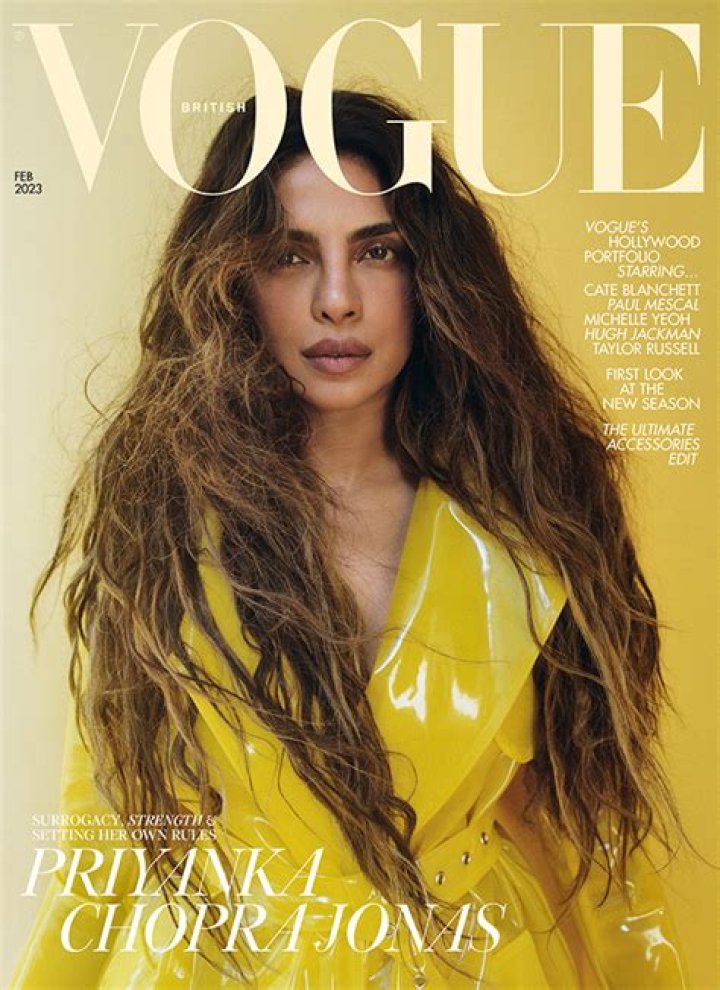 Priyanka Chopra’s ‘Vogue’ Cover With Daughter Malti: Photos – Hollywood Life