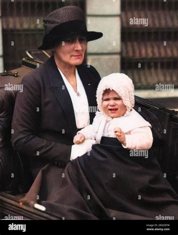 Queen Elizabeth II pictured with her dad