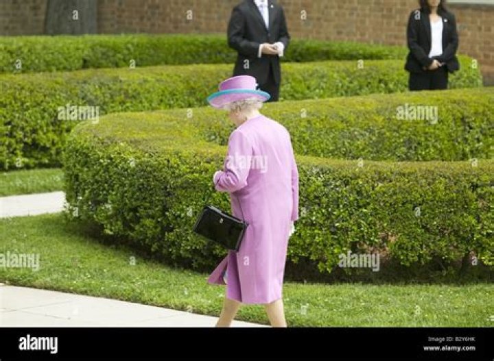 Queen Elizabeth II walking into Prince Philip&rsquo;s funeral