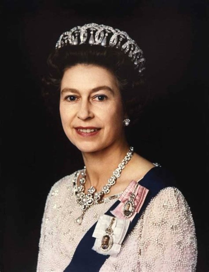 Queen Elizabeth in coral