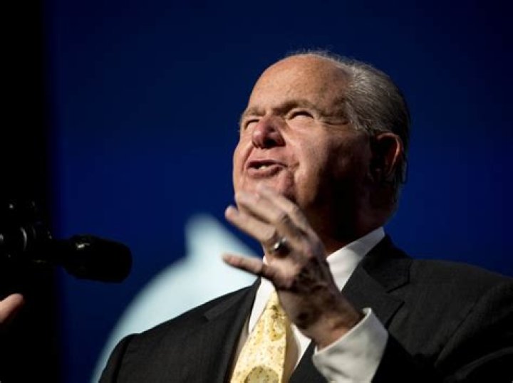 Radio personality Rush Limbaugh speaks before introducing President Donald Trump at the Turning Point USA Student Action Summit at the Palm Beach County Convention Center in West Palm Beach, Fla Trump, West Palm Beach, USA - 21 Dec 2019
