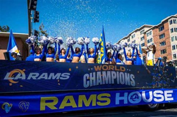 Rams Parade, Super Bowl, Coliseum, Los Angeles, California, United States &ndash; 16 Feb 2022
