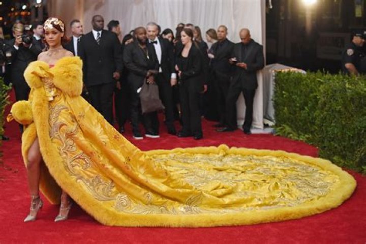 Rihanna Yellow Dress Met Gala