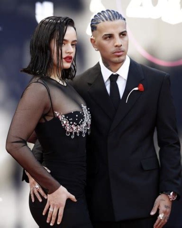 Rosalia and Rauw Alejandro arrive on the red carpet prior to the 23rd Annual Latin Grammy Awards at the Michelob Ultra Arena at Mandalay Bay in Las Vegas, Nevada, USA, 17 November 2022. The Latin Grammys recognize artistic and/or technical achievement, not sales figures or chart positions, and the winners are determined by the votes of their peers - the qualified voting members of the Latin Recording Academy. Red Carpet - 23rd Latin Grammy Awards, Las Vegas, USA - 17 Nov 2022