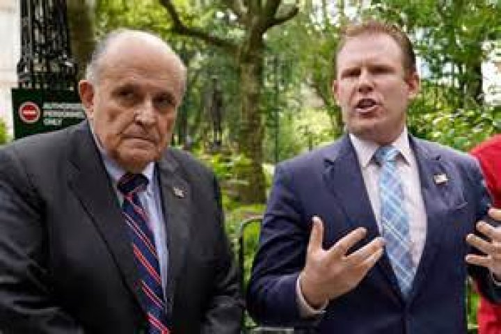 Rudy and Andrew Giuliani