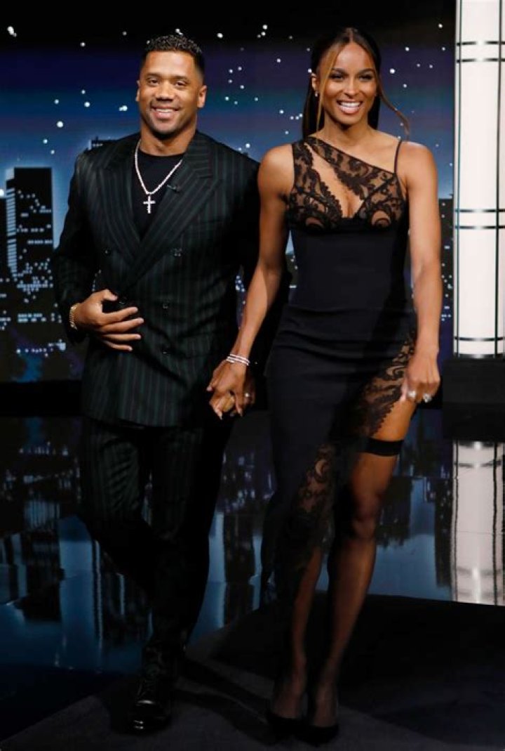 Russell Wilson, Ciara. Russell Wilson of the Seattle Seahawks, left, and Ciara arrive at the 8th Annual NFL Honors at The Fox Theatre, in Atlanta 8th Annual NFL Honors, Backstage, Atlanta, USA - 02 Feb 2019
