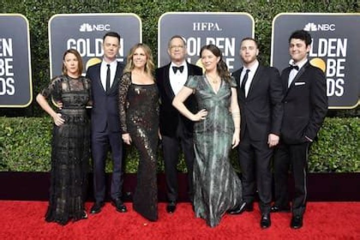 Samantha Bryant, Colin Hanks, Rita Wilson, Tom Hanks, Elizabeth Hanks, Chet Hanks and Truman Hanks 77th Annual Golden Globe Awards, Arrivals, Los Angeles, USA - 05 Jan 2020