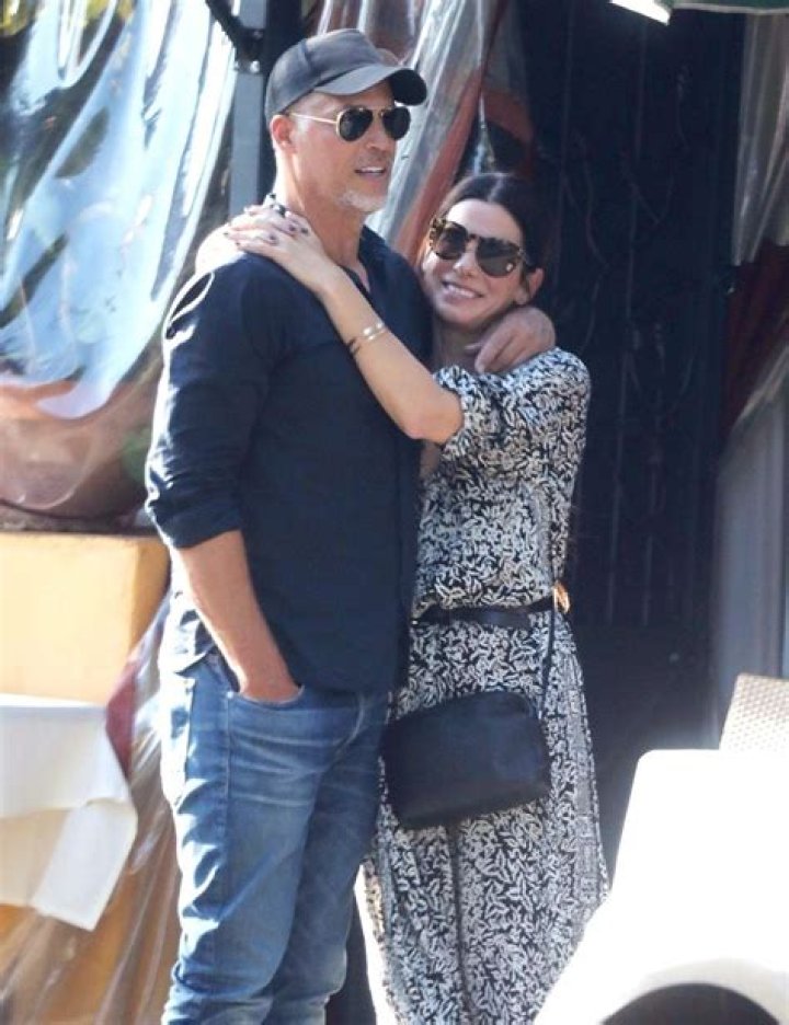 Sandra Bullock, Bryan Randall, and children