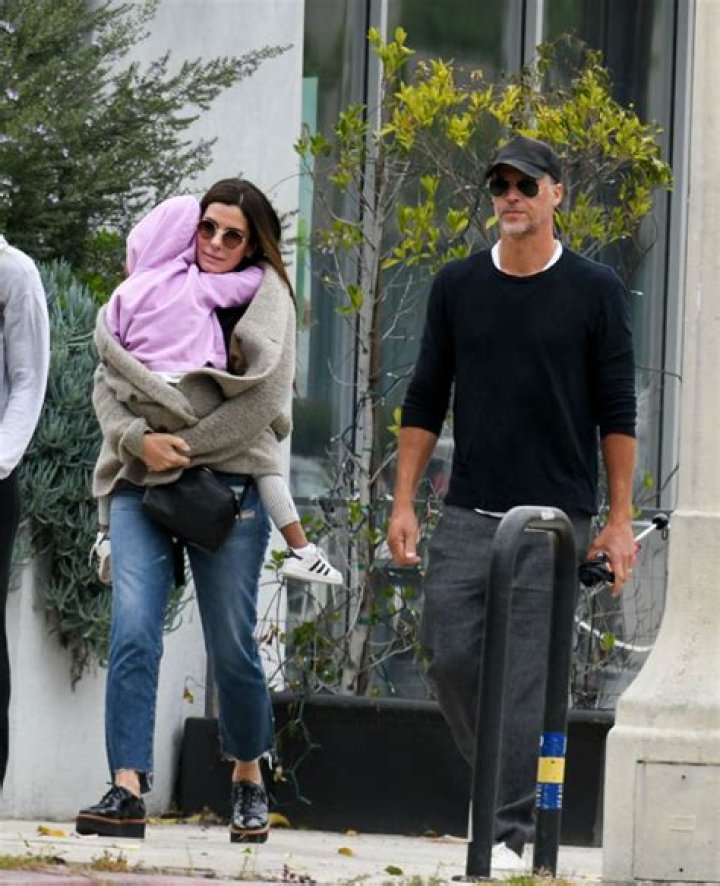 Sandra Bullock, daughter, and Bryan Randall