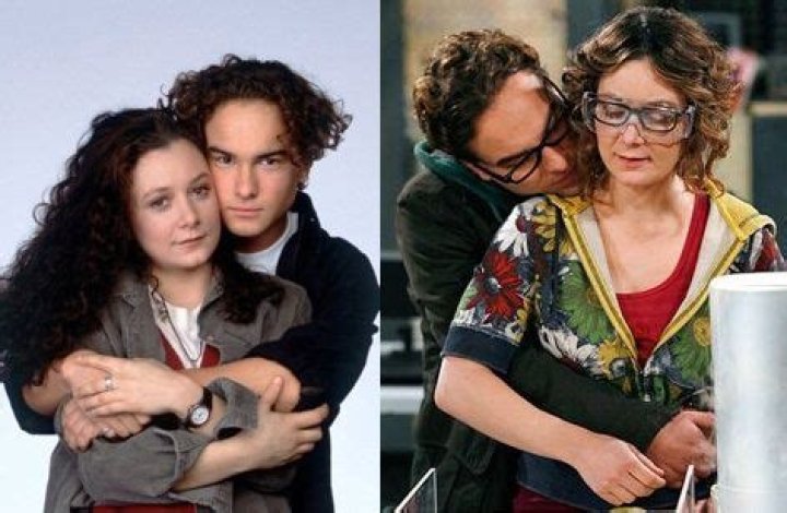 Sara Gilbert and Johnny Galecki in &lsquo;Roseanne&rsquo;