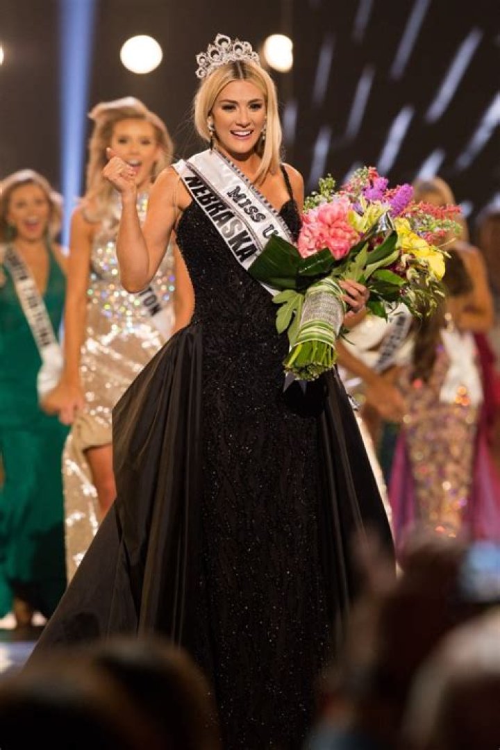 Sarah Rose Summers, Miss Nebraska USA 2018, is crowned Miss USA and congratulated by fellow contestants at the conclusion of the two-hour special programming event on FOX from George&rsquo;s Pond at Hirsch Coliseum Monday, May 21. The new winner will move to New York City where she will live during her reign and become a spokesperson for various causes alongside The Miss Universe Organization. HO/The Miss Universe Organization