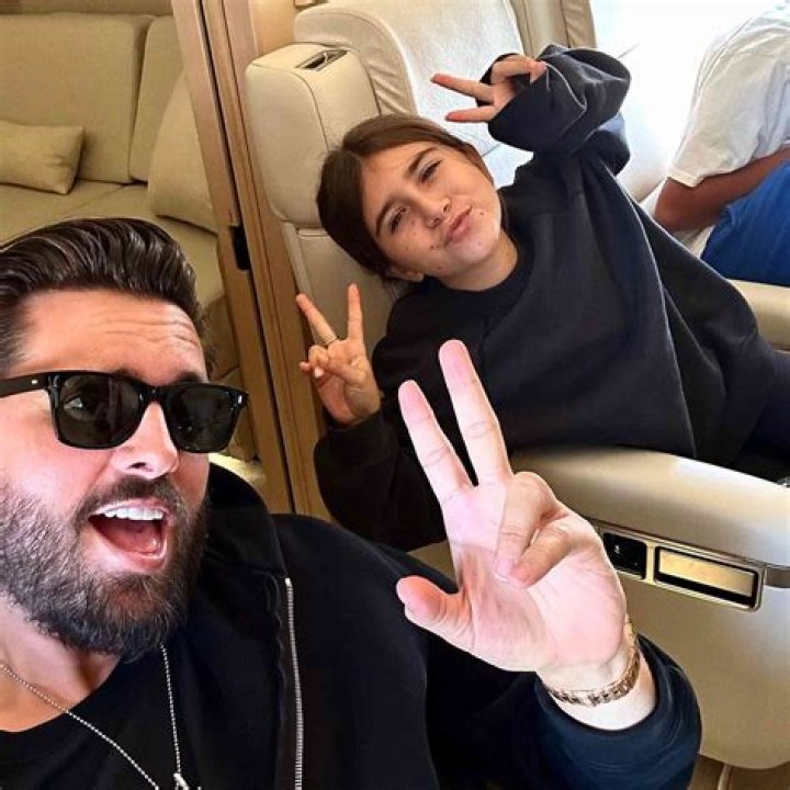 Scott Disick With Penelope & Mason Disick taking a stroll