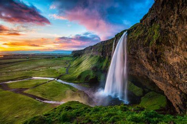 Seljalandsfoss waterfall Iceland