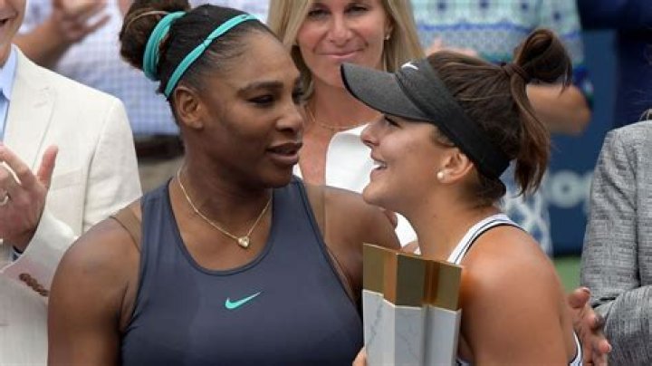 Serena Williams congratulates Bianca
