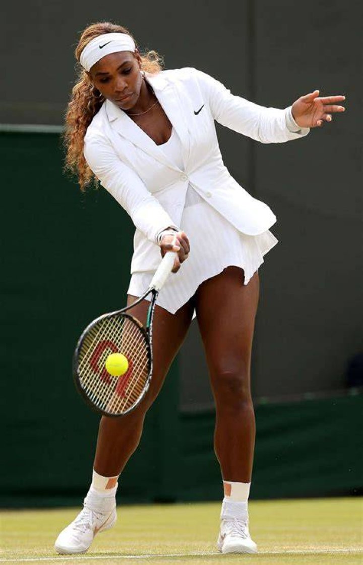 Serena Williams in a black lace look on the red carpet