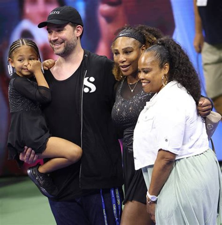 serena williams, olympia ohanian, alexis ohanian