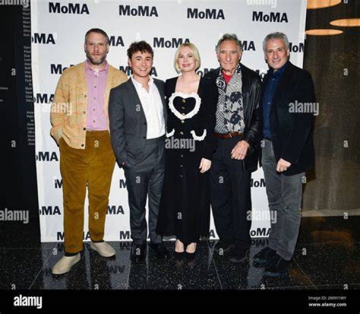 Seth Rogen, left, Gabriel LaBelle, Michelle Williams, Judd Hirsch and Josh Siegel attend a special screening of "The Fabelmans" at The Museum of Modern Art, in New York NY Special Screening of "The Fabelmans", New York, United States - 10 Nov 2022