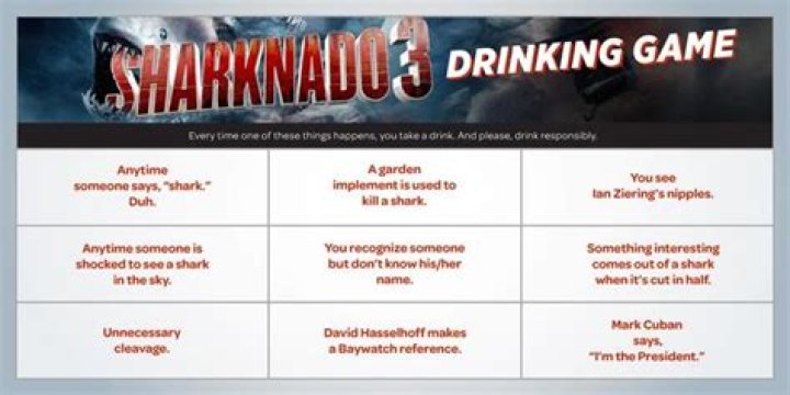‘Sharknado 3’ Drinking Game — Rules, Drinks, & Alcohol To Use During Premiere – Hollywood Life