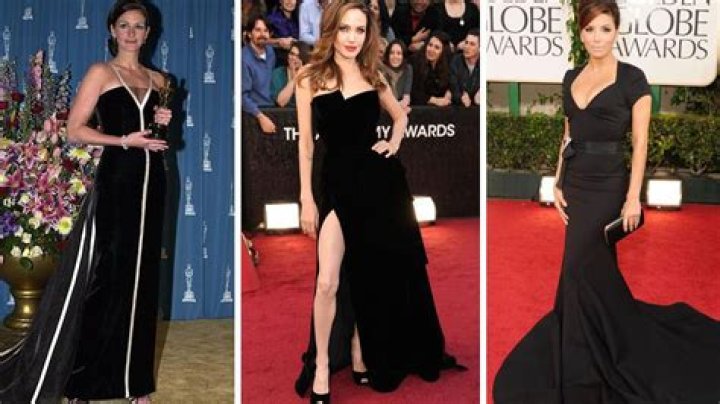 She Wears Plunging Black Dress – Hollywood Life