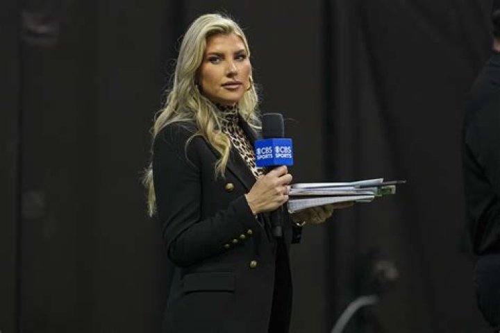 Sideline reporter Melanie Collins reports from the stands after an NFL football gamebetween the Denver Broncos and the Kansas City Chiefs, in DenverChiefs Broncos Football, Denver, United States - 25 Oct 2020