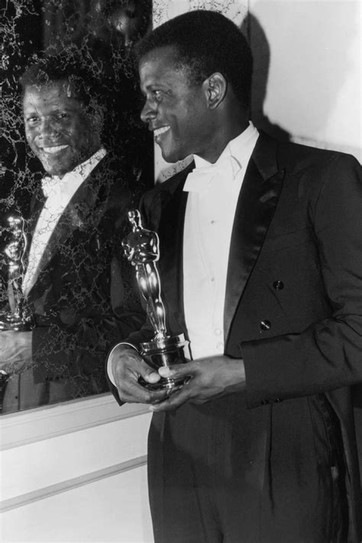 Sidney Poitier Looks Serious