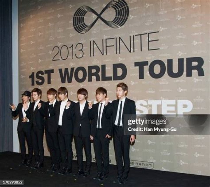 South Korean Boy Band Infinite Performs on Stage During Their K-pop Concert in Mexico City Mexico 03 April 2016 the Event was Held During South Korean President Park Geun-hye's Visit to Mexico Which Started a Day Earlier Mexico Mexico City Mexico South Korea Music - Apr 2016