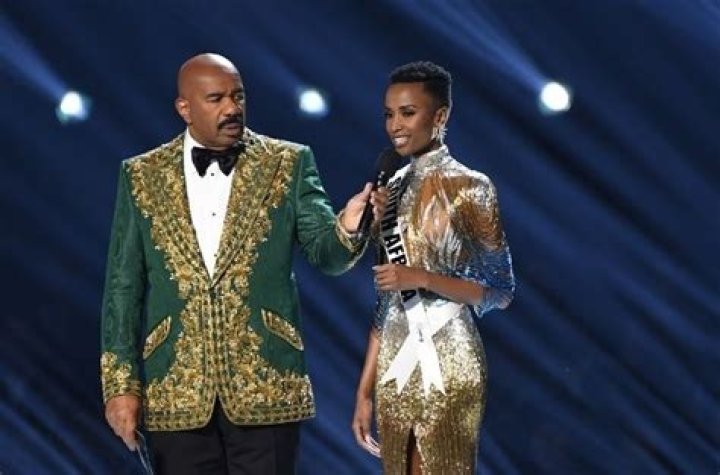 Steve Harvey Zozibini Tunzi