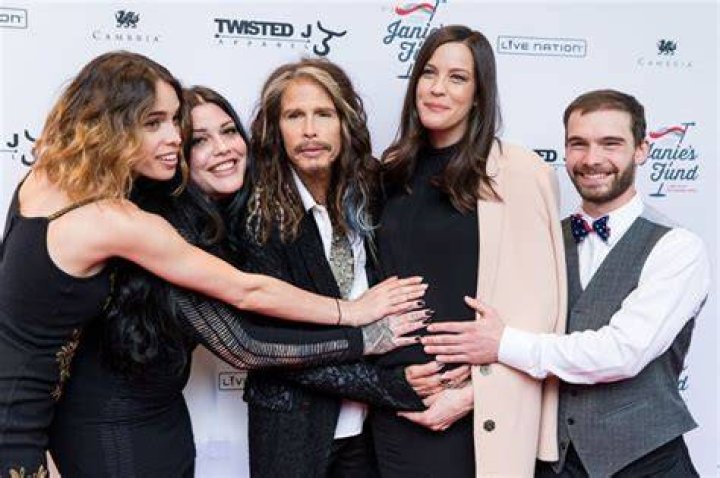 Steven Tyler Poses With His Kids At Lincoln Center