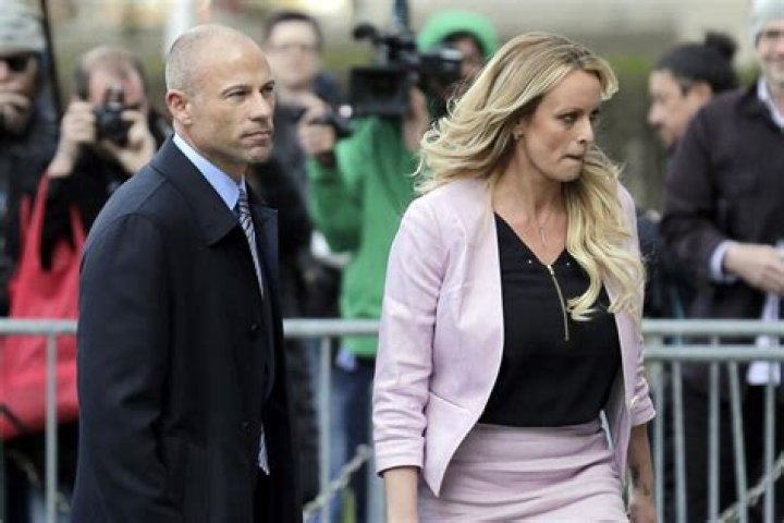 Stormy Daniels, Michael Avenatti. Stormy Daniels and her attorney Michael Avenatti leave federal court in New York Trump Russia Probe, New York, USA - 16 Apr 2018