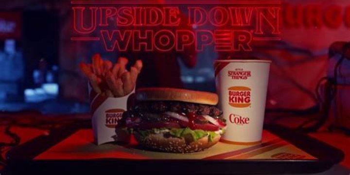 Stranger Things Burger King Upside Down Whopper