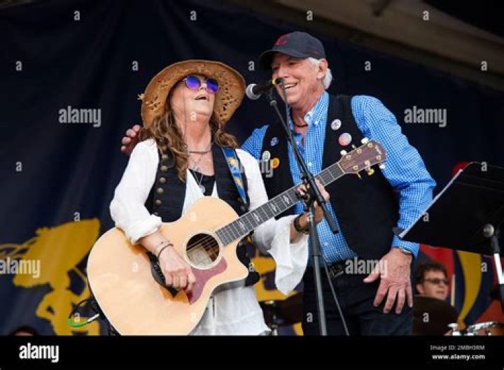 Susan Cowsill, left, and Paul Cowsill of The Cowsills perform at the New Orleans Jazz and Heritage Festival,, in New Orleans 2022 Jazz and Heritage Festival - Weekend 2 - Day 2, New Orleans, United States - 06 May 2022