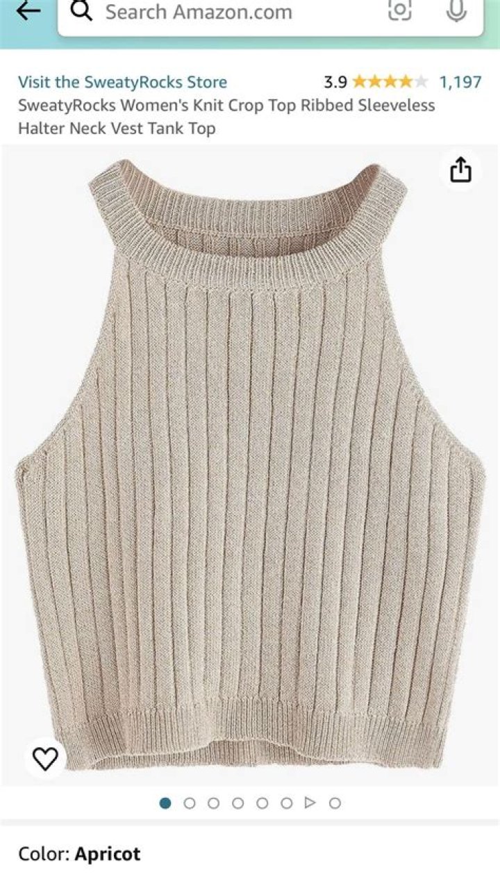 sweaty rocks knit tank