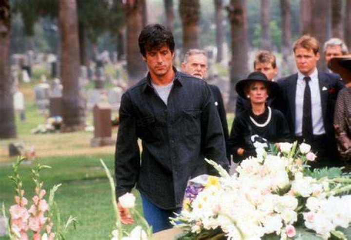 Sylvester Stallone and son Sage Stallone in a scene from 'Rocky V.'