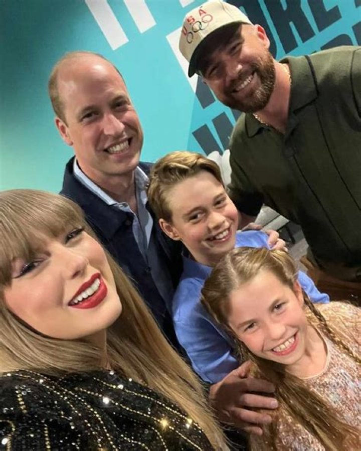 Taylor Swift Snaps Selfie With Prince William, Prince George, & Princess Charlotte Backstage at London Show, Goes Insta Official With Travis Kelce